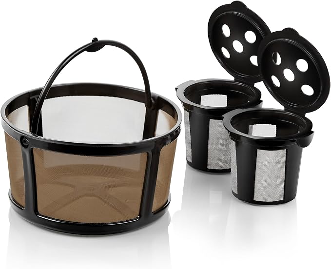 2 Reusable K Cups and Basket Coffee Filter by GoodCups