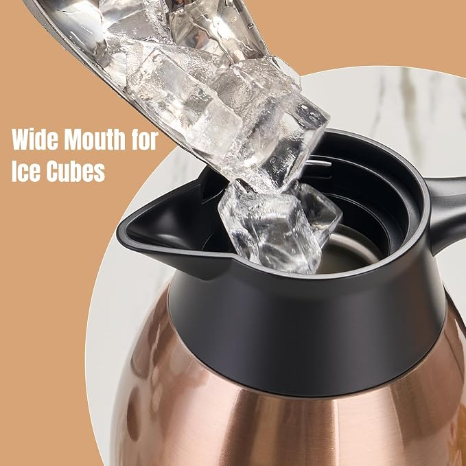 PARACITY 68oz Thermal Coffee Carafe Stainless Steel, Coffee Carafes - Image 6