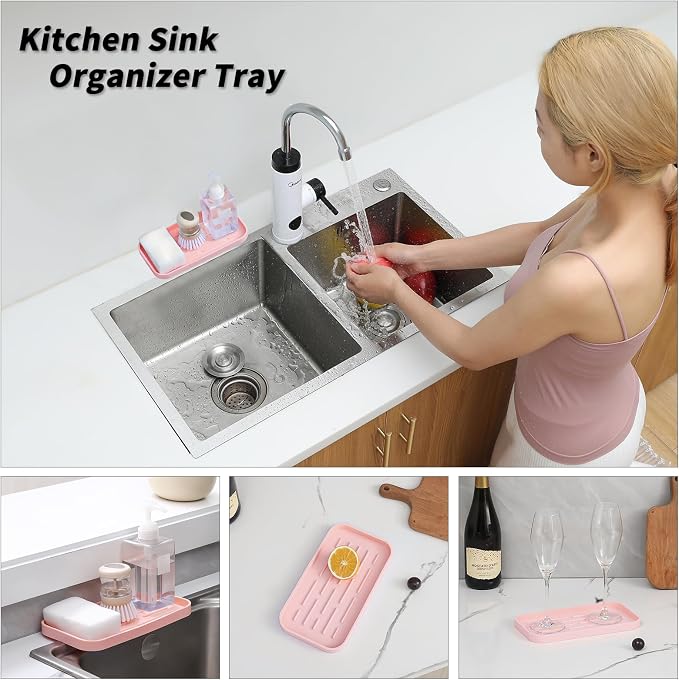 MicoYang Silicone Kitchen Sink Organizer Tray - Image 3
