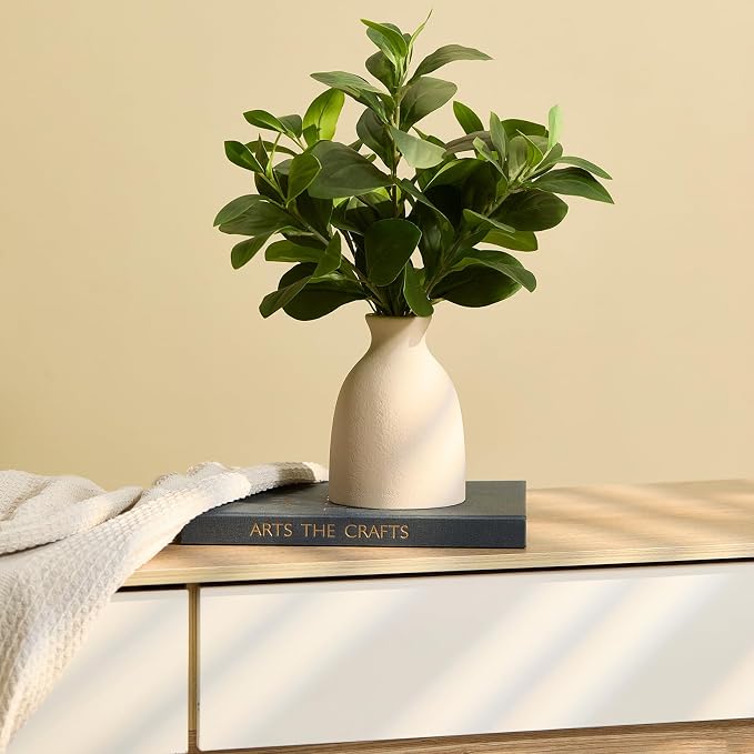 16" Artificial Eucalyptus Stems Potted Plant Indoor Fake Plants - Image 7