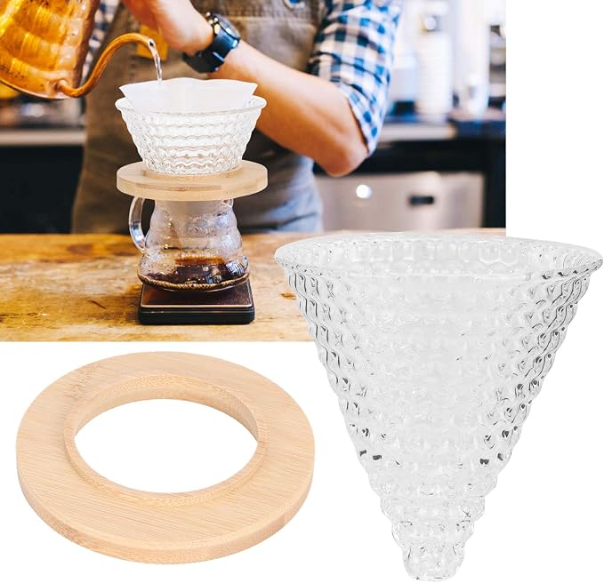Pour Over Coffee Dripper Coffee Funnel, Coffee Filter Cone Cone Glass Pour Over - Image 6