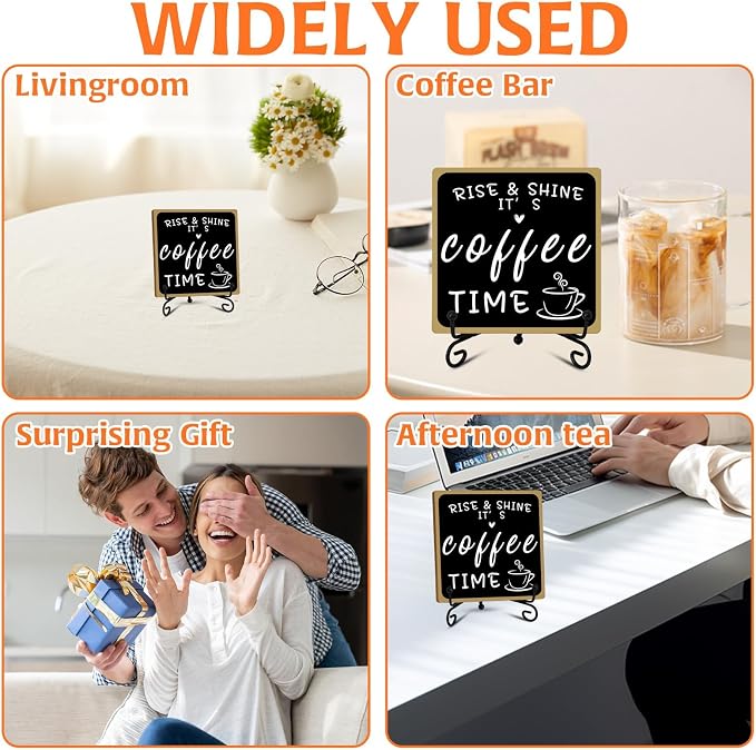 2Pcs Coffee Bar Sign Decorations, Coffee Decorations - Image 7