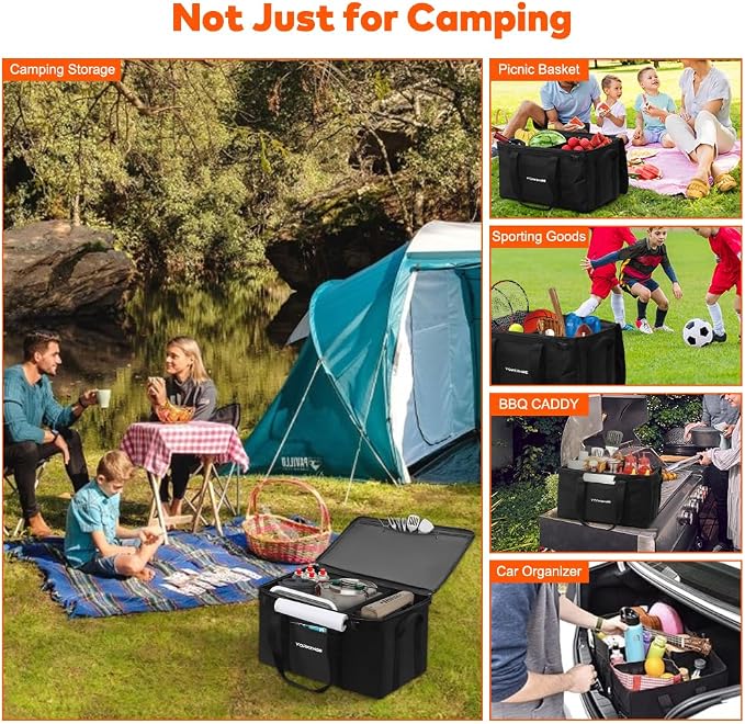 45L Camping Organizer, 1680D Heavy Duty Waterproof Camping Storage - Image 6