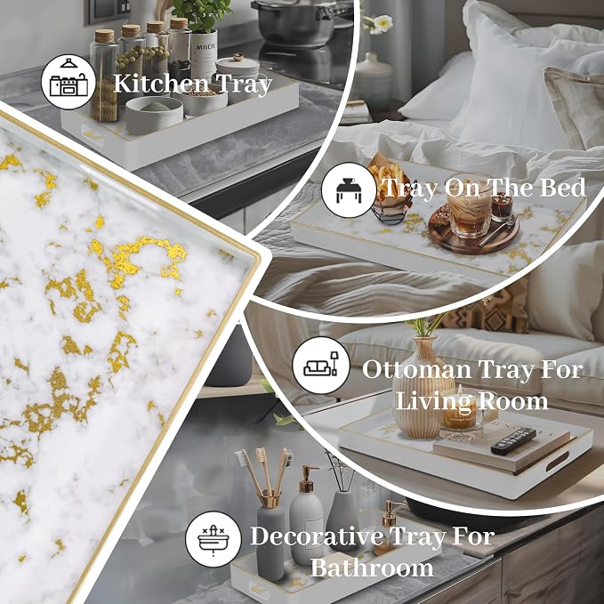 MAONAME White Decorative Tray - Image 7