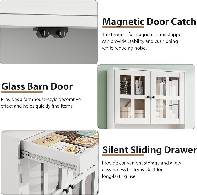 Garvee 72 Inch Kitchen Pantry Cabinet - Image 5
