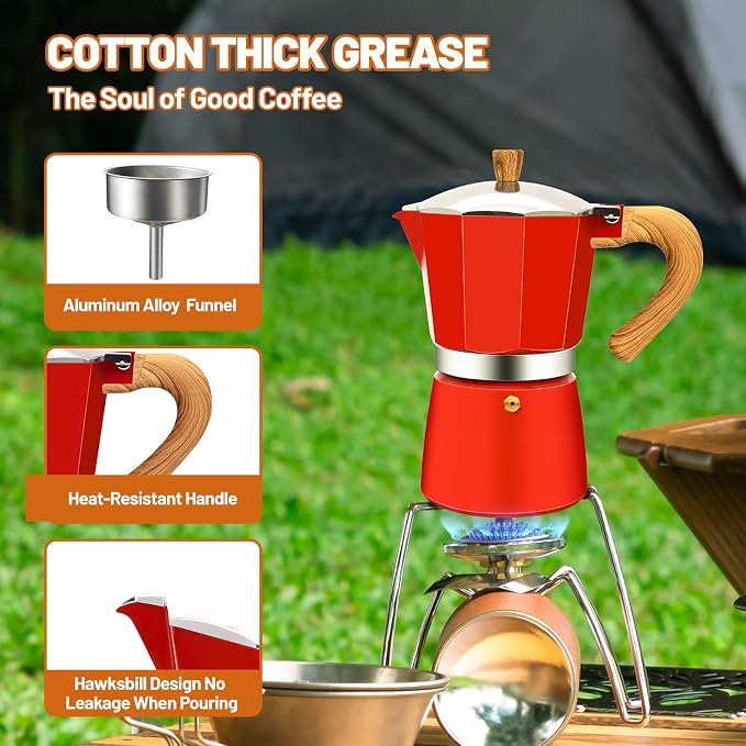 12 Cup Aluminum Espresso Stovetop Moka Pot Express Coffee Maker Percolator - Image 5