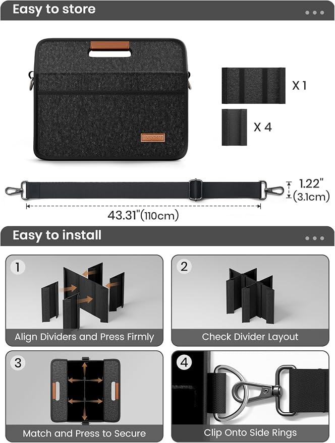 Fluxynara 6-Cup Reusable Felt Drink Carrier - Image 4