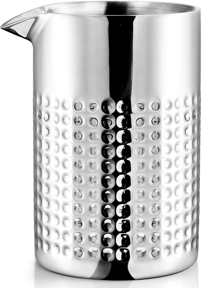 Elsjoy 18 oz Stainless Steel Cocktail Mixing Glass, Double Walled Bartender by Elsjoy