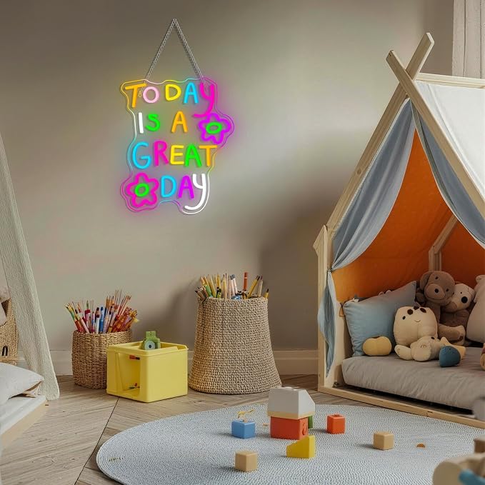 Classroom Neon Lights Today is a Great Day Neon Sign - Image 7