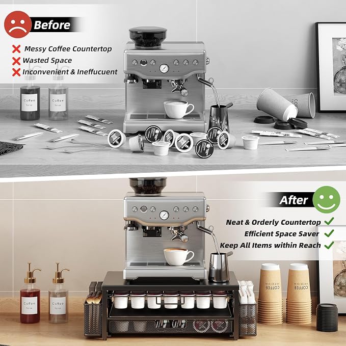 Metal Coffee Pod Holder for 80 Capsules - Image 5