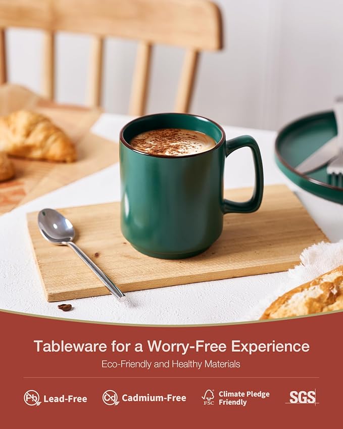 famiware Coffee Mugs Set of 6, Nebula 14oz Coffee Mugs, Ceramic Cup Set - Image 4