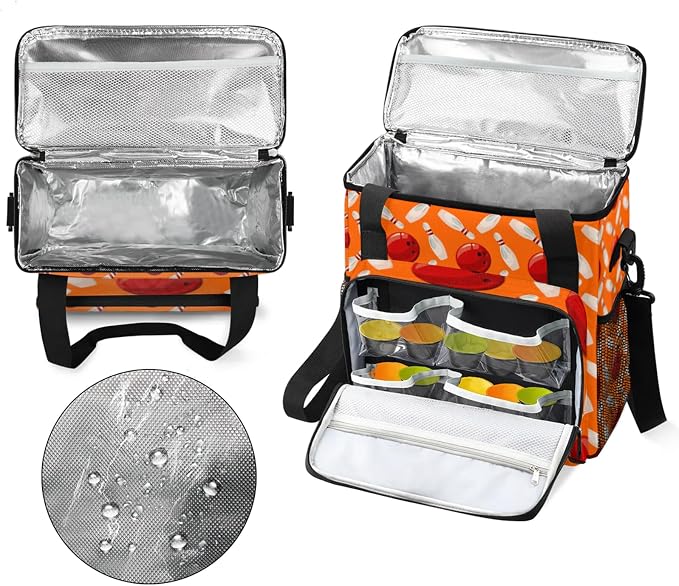 Bowling Ball Coffee Maker Travel Bag, Bowling Ball Large Carrying Storage Case - Image 3