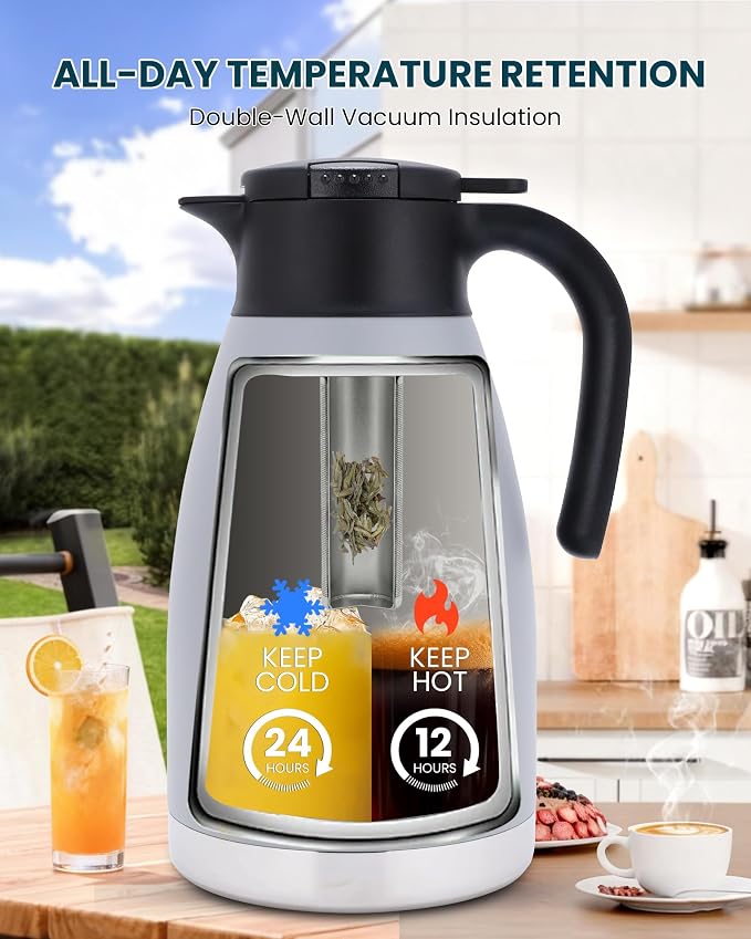 GiNT 74oz Large Thermal Coffee Carafe - Image 2