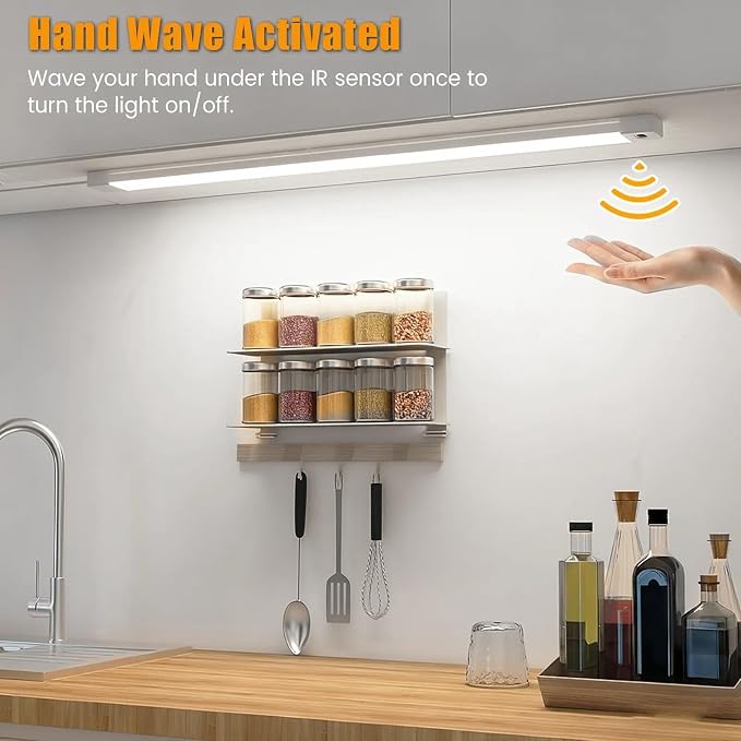 2Pcs 16 Inch Under Cabinet Lights - Image 3