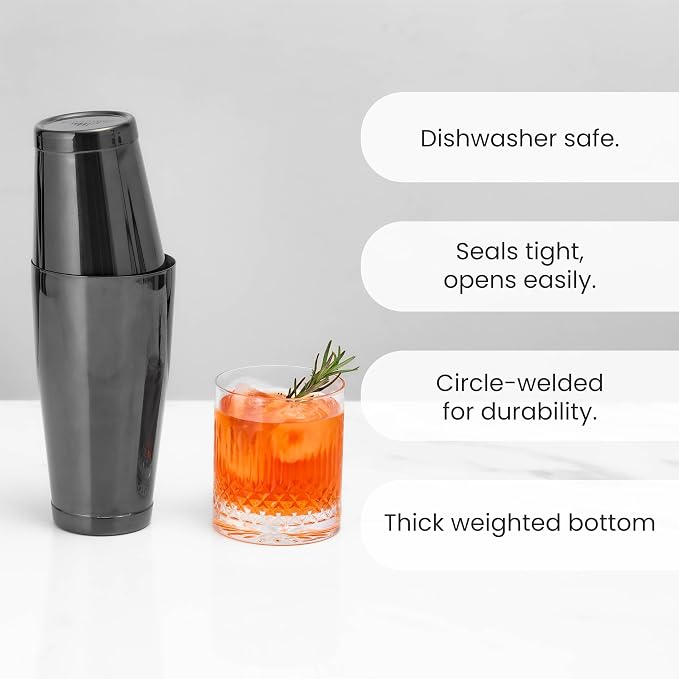 A Bar Above Professional Boston Shakers Set 18 oz Weighted Stainless Steel - Image 8