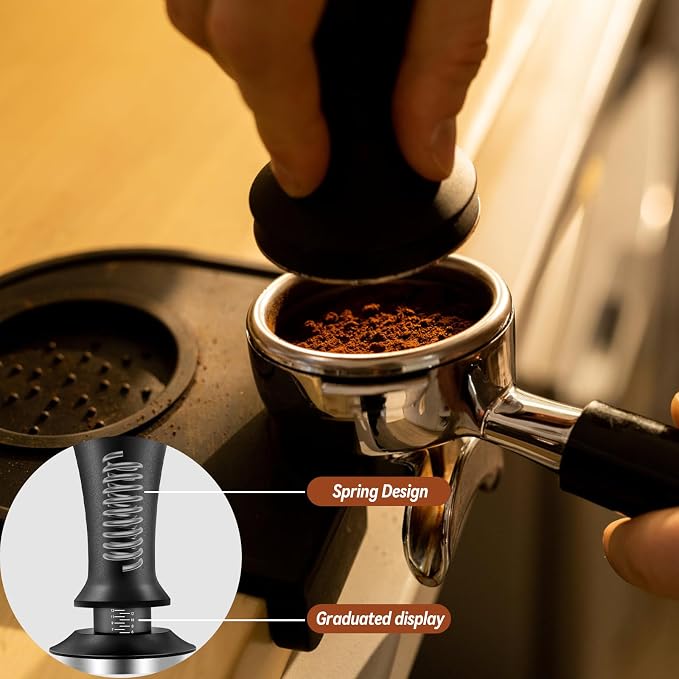 51mm Espresso Accessories Kit, Espresso Tamper Set, 51mm Spring Loaded - Image 7