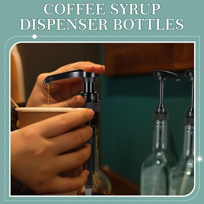 Maxdot 6 Pcs 25 oz Syrup Bottles - Image 4