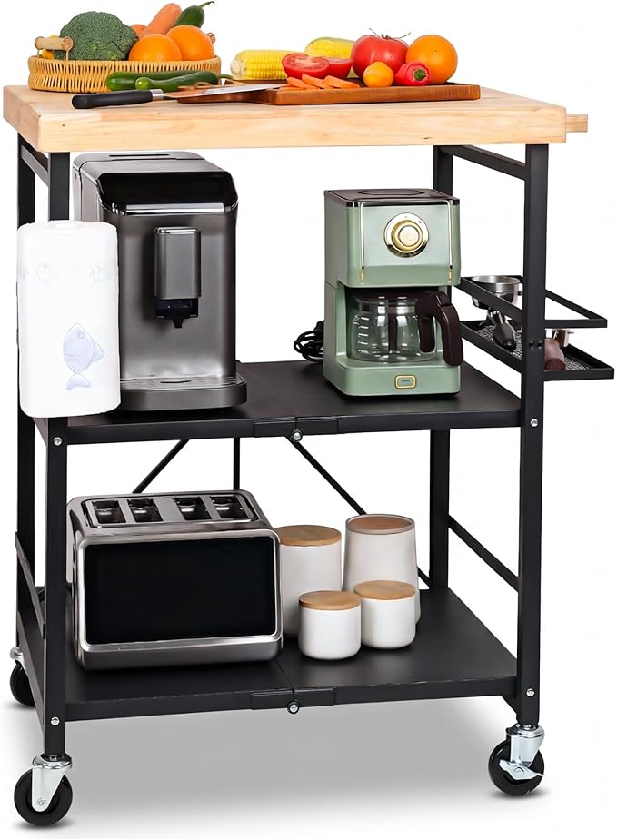 PLKOW Foldable Kitchen Cart by PLKOW