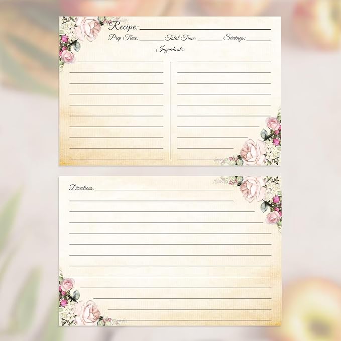 Premium Double-Sided Recipe Cards 4x6 - Image 4