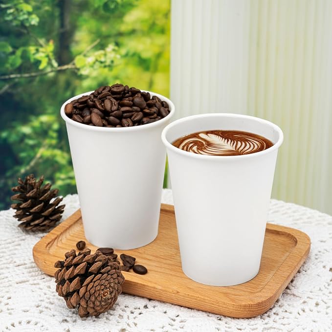 RACETOP 500 pack Disposable Coffee Cups 12 oz, Paper Cups 12 oz, Hot Cups - Image 4
