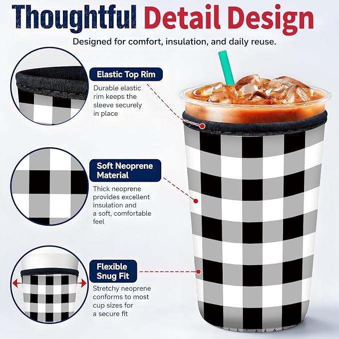 Reusable Neoprene Coffee Sleeve - Image 4