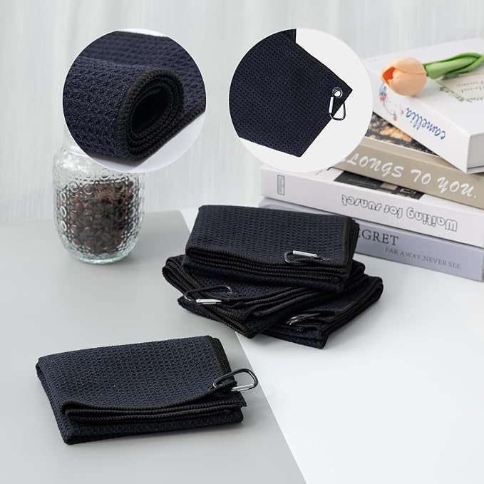 4 Pack Black Professional Barista Towels, Espresso Machine Microfiber Cloth Set - Image 3