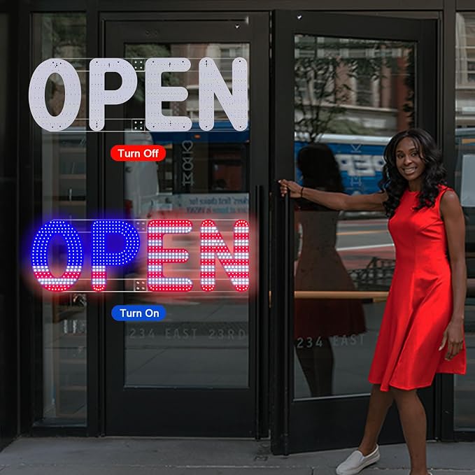30"x10" Open Sign, LED Open Sign - Image 7