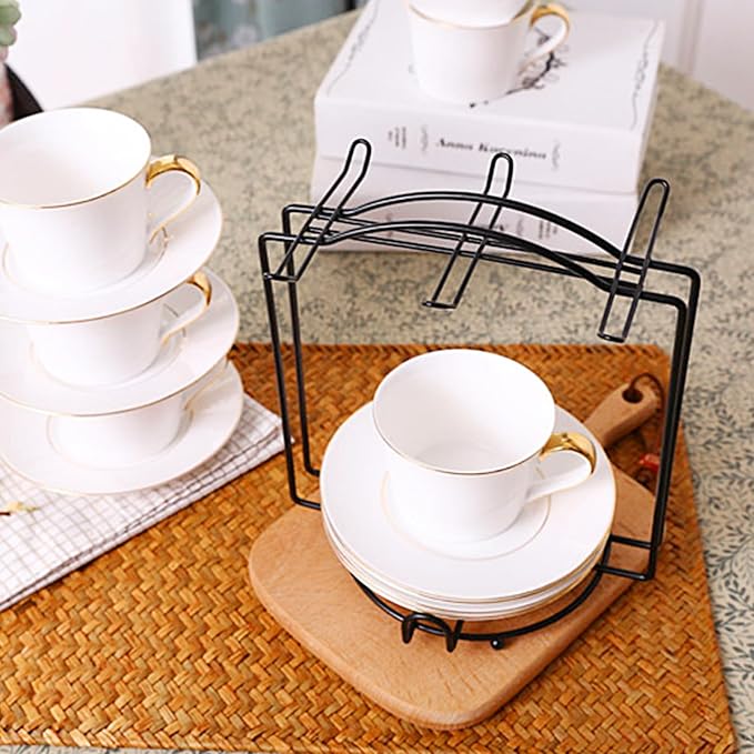 Coffee Cup Holder, Metal Tea Cups Coffee Mug Rack, Organizer - Image 6