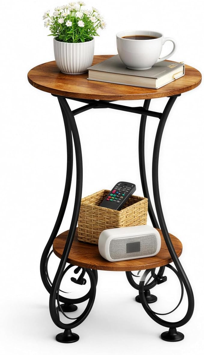 X-cosrack Small Round Side Table by X-cosrack