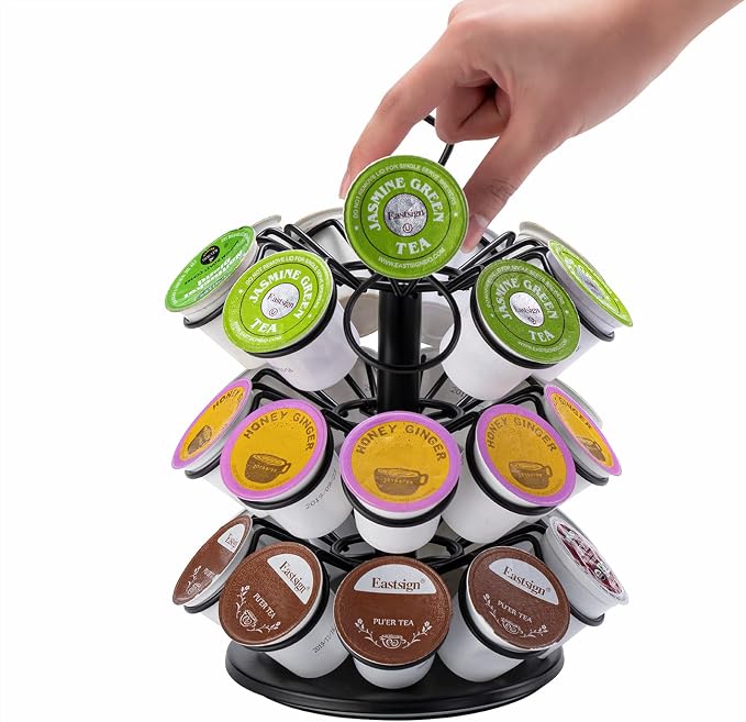 K-Cup Storage Coffee Capsules Pod Holder Carousel Capsule Display Storage - Image 5