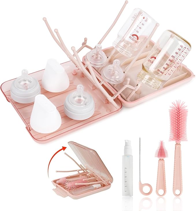 Baby Bottle Brush Set, 6-in-1 Travel Bottle Cleaner Kit by Unknown