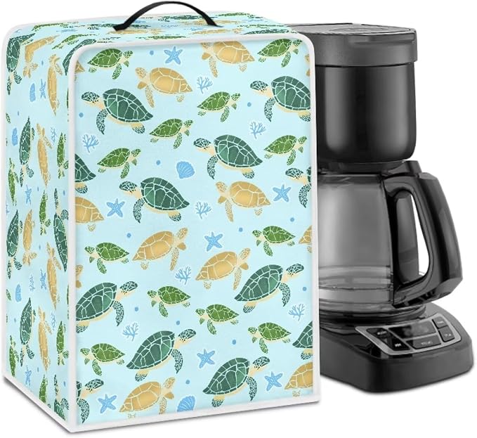 Cartoon Turtle Coffee Machine Cover by Kathyboom