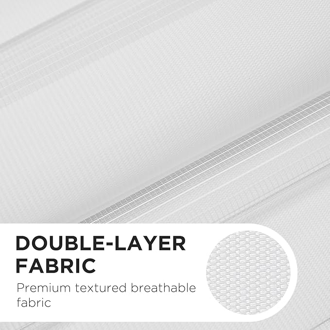 Joydeco Cordless Zebra Blinds for Windows, Dual Layer Light Control Window - Image 4