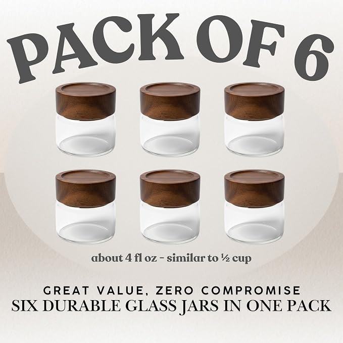 Wide Mouth Glass Storage Jars - Image 3