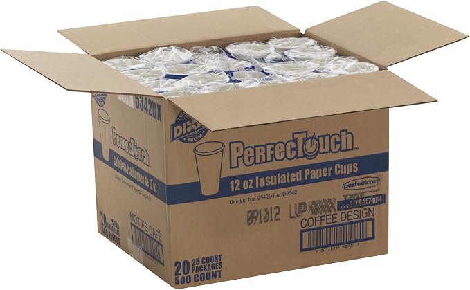 Georgia-Pacific PerfecTouch 5342DX WiseSize Coffee Dreams Insulated Paper Cup - Image 4