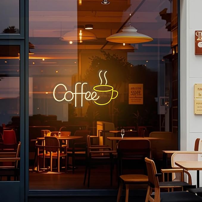 Coffee Neon Sign LED Coffee Lights - Image 6