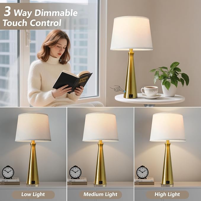 Seealle Modern Table Lamps Set of 2 - Image 2
