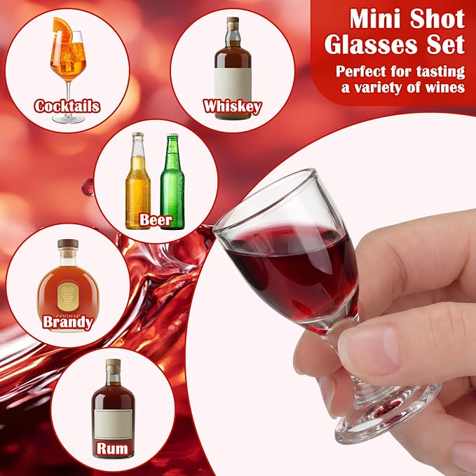 36 Pack 0.5oz/15ml Mini Shot Glass Set - Image 3