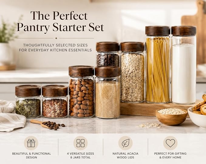 Sixhaven Wide Mouth Glass Storage Jars - Image 3