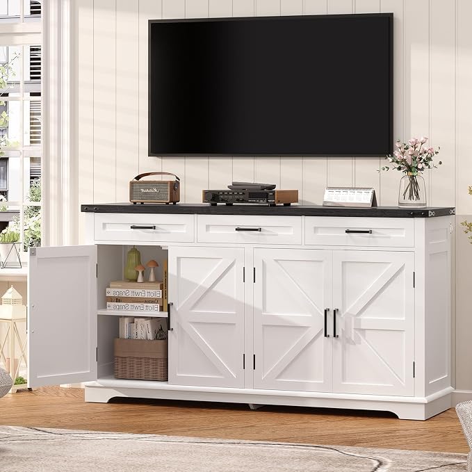 usikey Large Sideboard Buffet Cabinet - Image 5