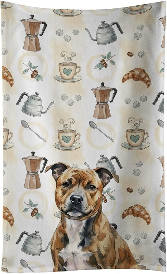 Caroline's Treasures Brindle Staffordshire Bull Terrier Coffee Bar Kitchen by CarolinesTreasures