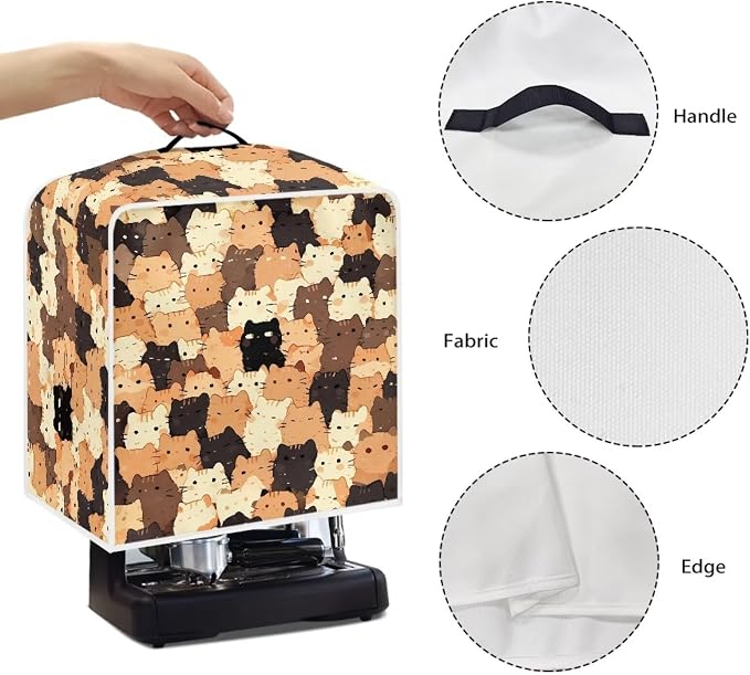 Cat Coffee Maker Dust Cover Small Kitchen Appliance Cover Compatible Most - Image 5