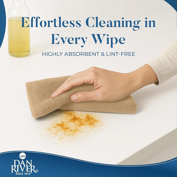 DAN RIVER Kitchen Bar Mops, 16 by 19 Inches, 100% Cotton Super Absorbent - Image 2