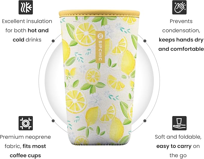 Iced Coffee Sleeve – Neoprene Reusable Cup Sleeves - Image 2