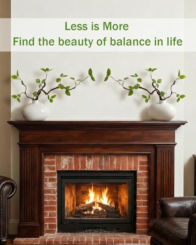 Vase with Greenery, Bathroom Office Farmhouse Kitchen Counter Coffee Table - Image 6