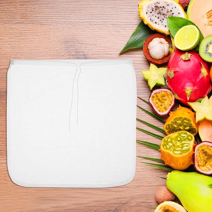 WLLHYF 4 Pack Nylon Nut Milk Bag 13×13 Inches Fine Mesh Cheese Cloth Multiple - Image 3
