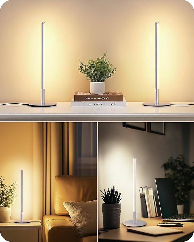 EDISHINE Upgraded LED Table Lamp, Stepless Dimmable Bedside Lamp - Image 7