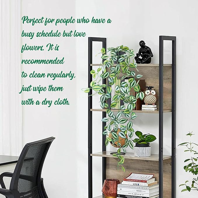 LOYWREE 2 Pack Fake Hanging Plants - Image 6