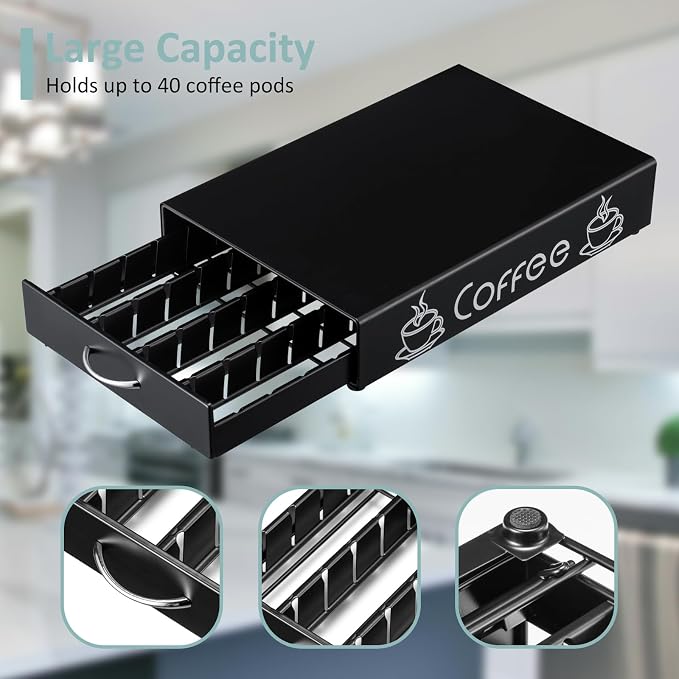 Nespresso Pod Holder Pod Drawer Cabinet Pod Storage Rack - Image 4