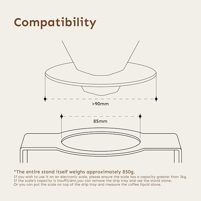 palatti Contact Pour Over Coffee Dripper Stand - Image 4